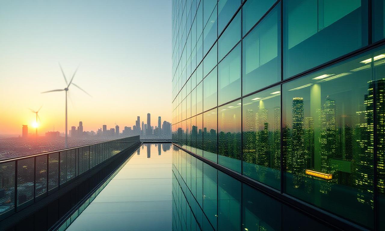 Global financial markets and sustainable energy visualization